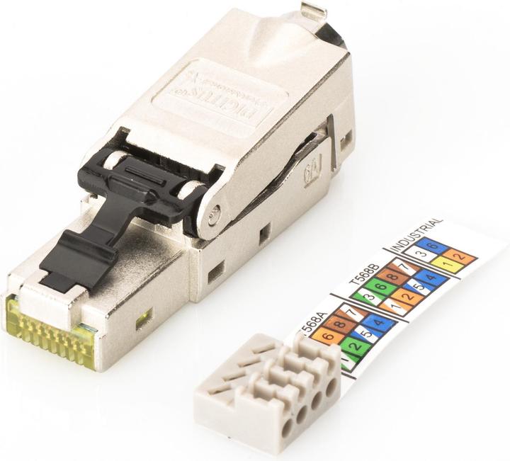 Digitus Geschirmter RJ45-Stecker (Netzwerkkabel Stecker)