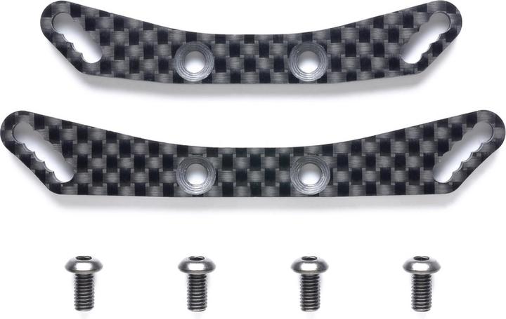 Actual product image Tamiya TA08 Carbon Damper Stays F/ R