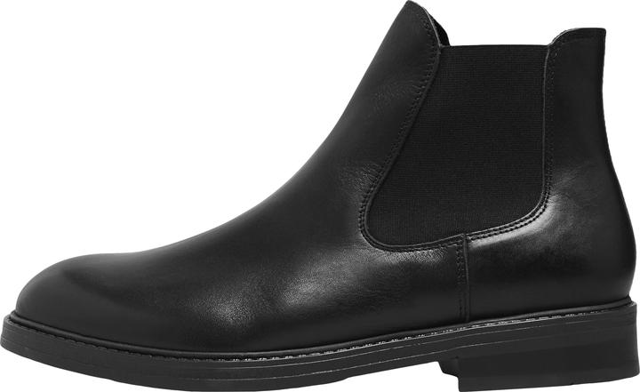 Selected Leder Chelsea Stiefel (41)