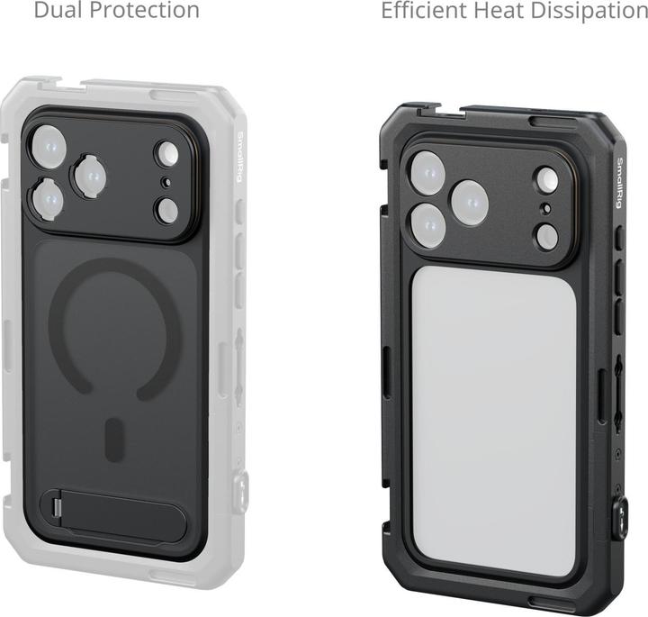 Productafbeelding SmallRig Käfig-Kit für iPhone 17 Pro: Mobiles Dual-Handheld-Telefonkäfig-Kit - Flaggschiff-Käfig (Kooi)