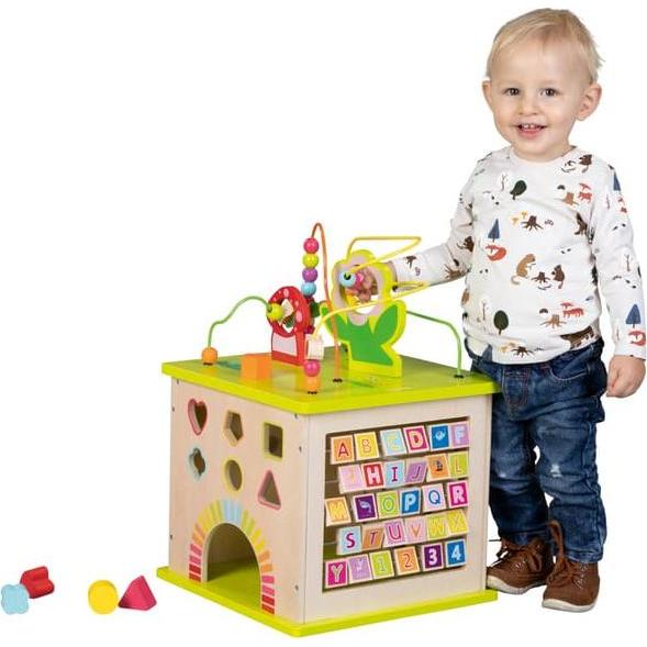 Besttoy Activity-Würfel - aus Holz - ca. 35 x 35 x 54 cm
