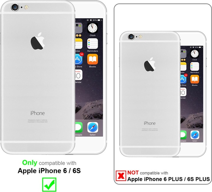 Produktbild Cadorabo Vollbild Displayschutzglas mit Einbauhilfe (3 Stück, Apple iPhone 6, Apple iPhone 6s Plus)