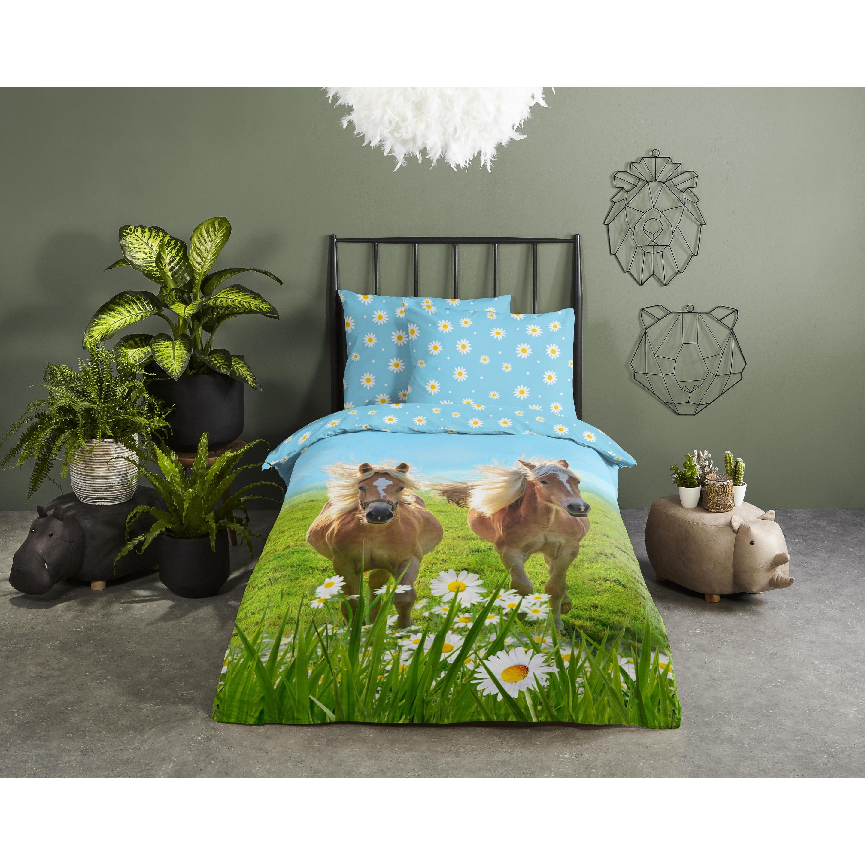 Thumbnail - Good Morning, Kinderbettwäsche, Horses