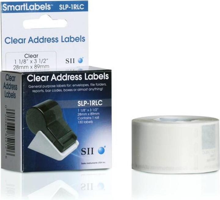 Produktbild Seiko Adress-Etiketten 28x89mm SLP-1RLC transparent 1x130 Stk.