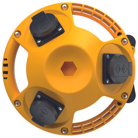 Actual product image Mennekes MEN 94351GE Socket outlet distributor IP44 3Power 3Schuko 16A (3 x, CEE 7/3)