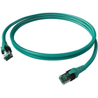 Easylan DualBoot Patchkabel Cat.6A (ISO/IEC), S/FTP, türkis, 1,0 m (CAT6a, 1 m), Cavo di rete