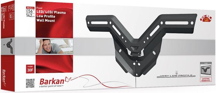 Image du produit Barkan Support mural pour téléviseur WH 30-F SW (Mur, 30 kg, 29" - 56")