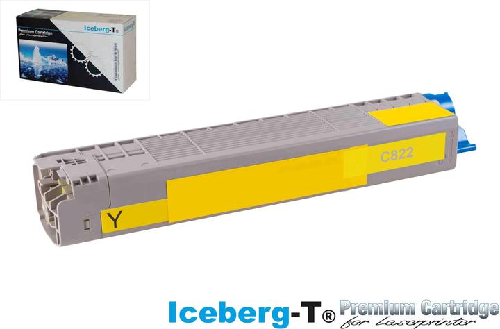 Actual product image Iceberg-T Toner OKI C822 7'300 pages, yellow (Y)