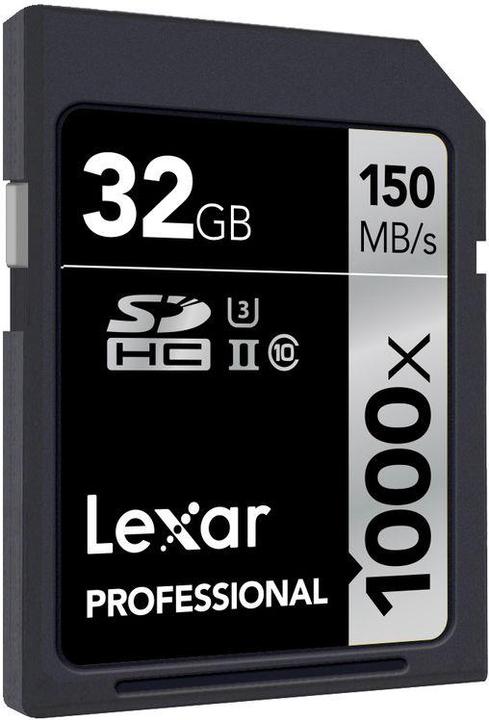 Produktbild Lexar SDHC Professional 1000x UHS-II (32 GB, SDHC, U3, UHS-II)