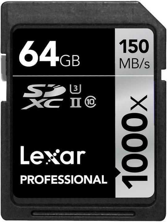 Produktbild Lexar SDXC 1000x Professional UHS-II (64 GB, SDXC, U3, UHS-II)