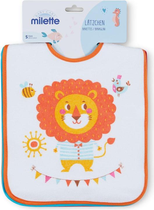 Image du produit Milette Bavettes, 5 pièces