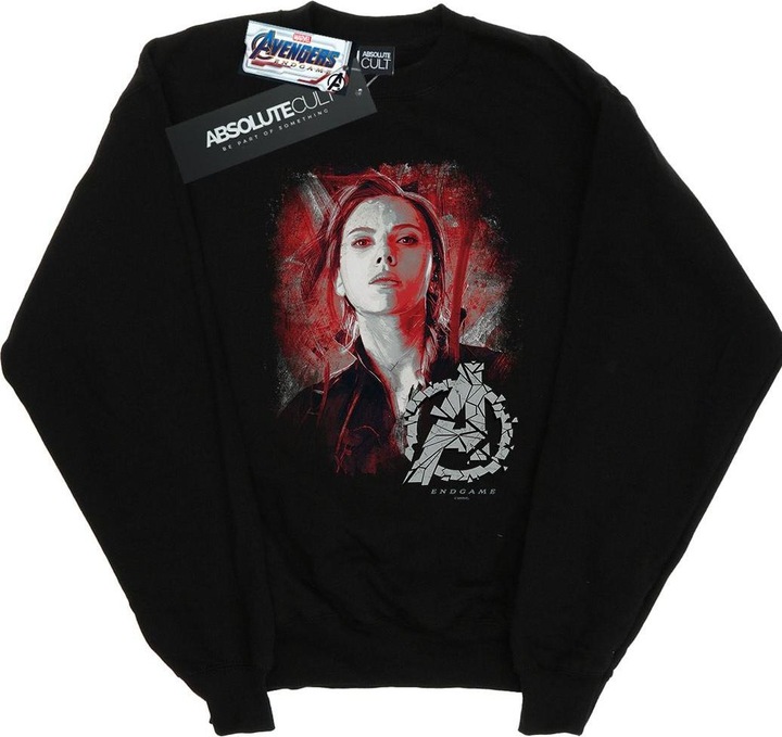 Actual product image Womens/Ladies Avengers Endgame Black Widow Brushed Sweatshirt (XL)