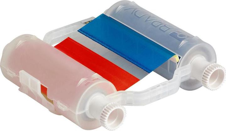 Actual product image Brady B30-R10000-RB-16, colour ribbon, red and blue, 110.00 mm x 60.00 m, 400.00 mm colour field length