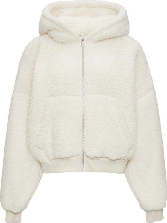 Produktbild s.Oliver Sweatshirt Oversized Sweatjacke aus Teddy-Plüsch (M)
