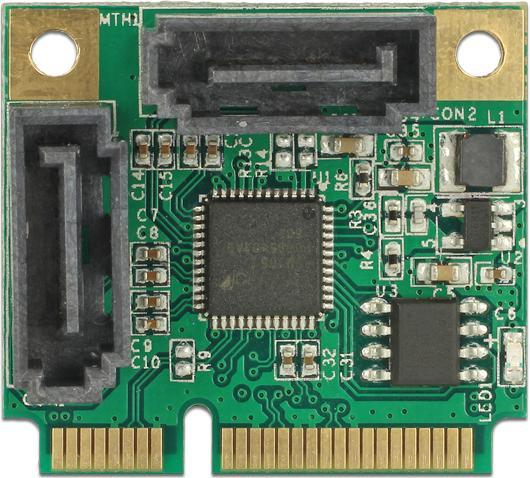 Produktbild Delock Mini PCIe I/O PCIe half size 2 x SATA 6 Gb/s