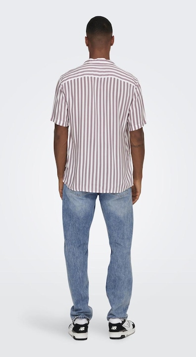 Produktbild Only & Sons Gestreiftes Kurzarmhemd (XS)