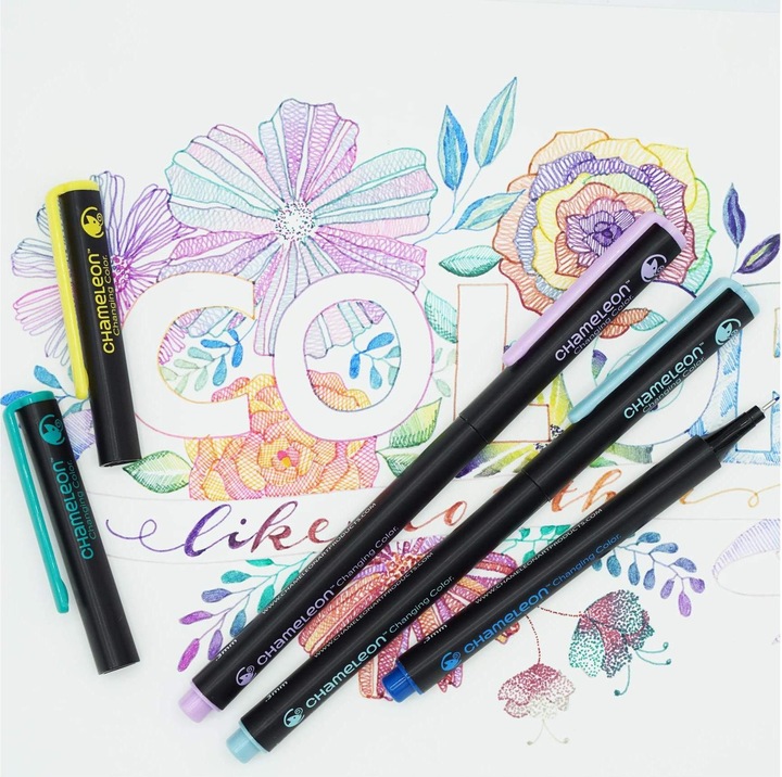 Actual product image Chameleon Fineliner Set (Multicoloured, 6 x)