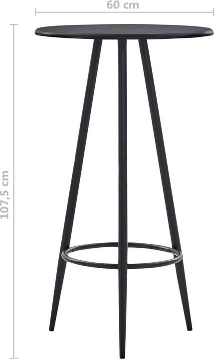 Weiss (Tischplatte) + Schwarz (Beine)