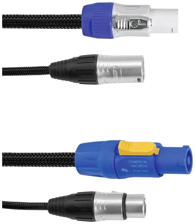 Actual product image Eurolite Combo cable DMX P-Con/3 Pin XLR 3m (3 m)