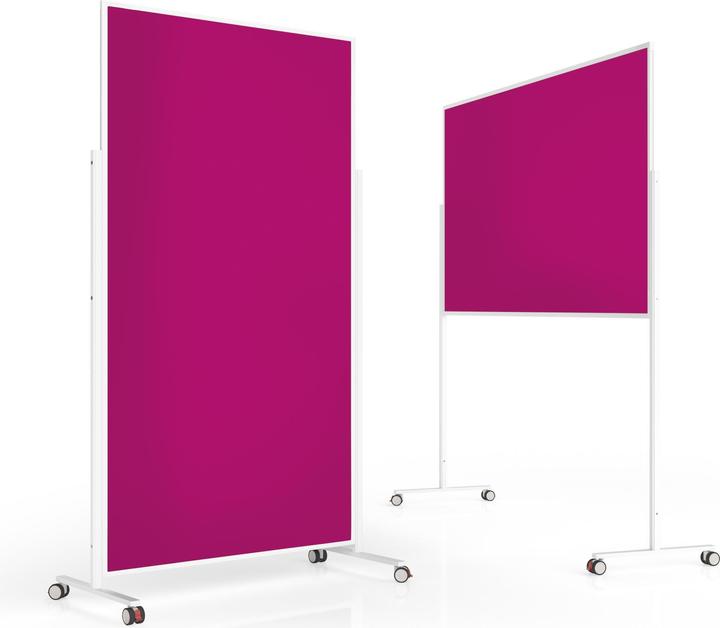 Immagine prodotto Magnetoplan MAGNETOP. Lavagna per presentazioni di design VP 1181118 Feltro, rosa 1000x1800mm (102 x 180 cm)