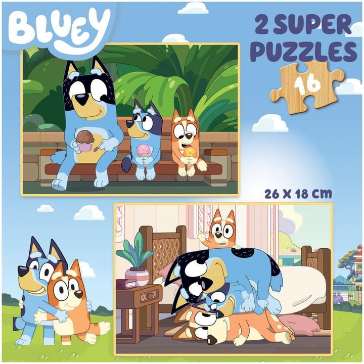 Produktbild Educa 2x16 Bluey (16 Teile)
