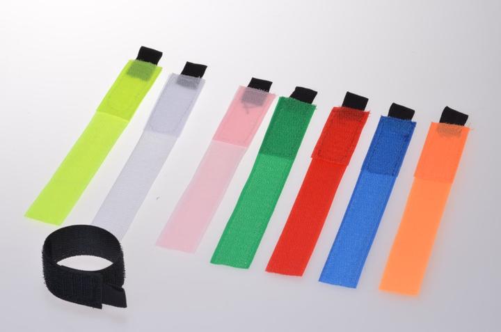 Image du produit Filmer 8 rubans adhésifs pour câbles de différentes couleurs (Serre-câbles velcro, 180 mm, 8 pcs)