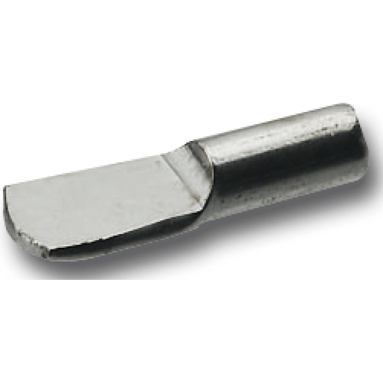 Italiana Ferramenta, Regalträger, Steckbodenträger Löffelform, Bohr Ø¸ 5 mm, vernickelt