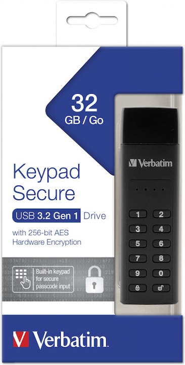 Produktbild Verbatim Keypad Secure (32 GB, USB-A, USB 3.1)