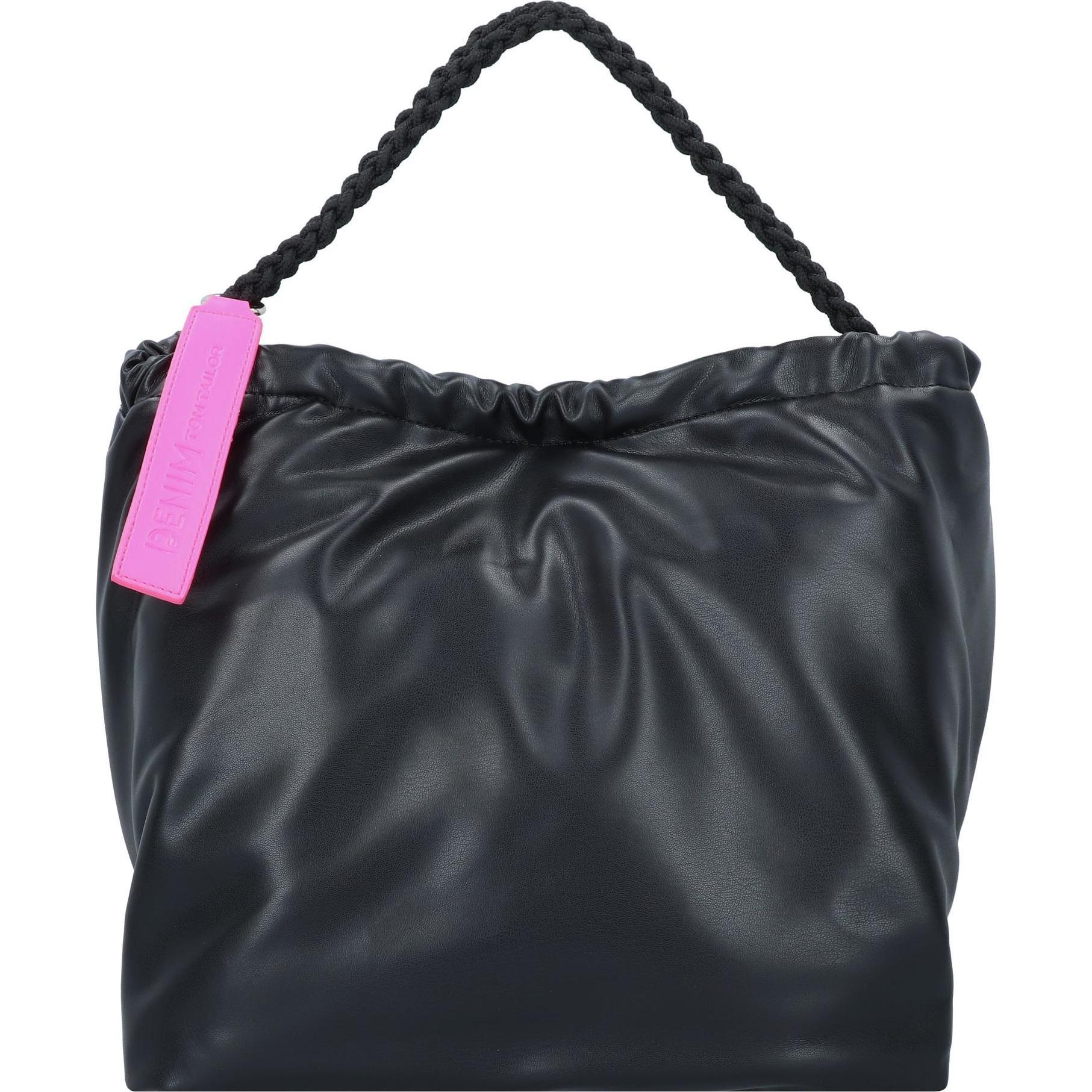 Tom Tailor, Handtasche, Tamy Schultertasche 37 cm, Schwarz