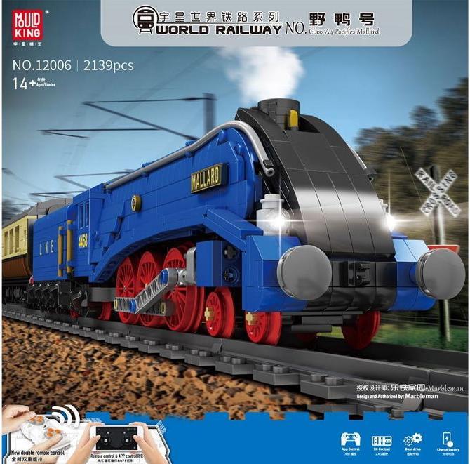 Actual product image Mould King Class A4 Pacifics Mallard Railway