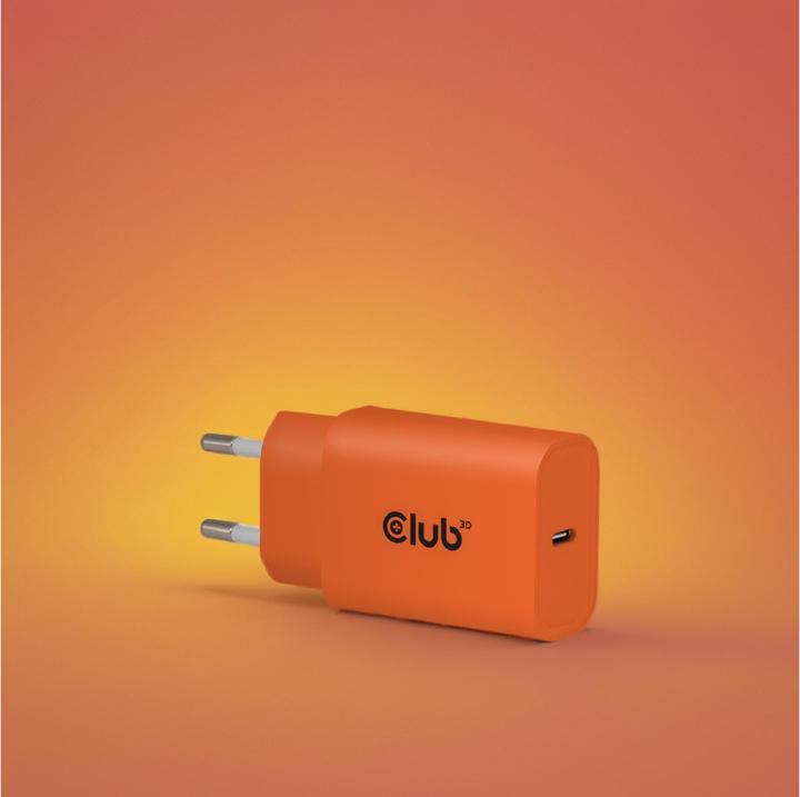 Image du produit Club 3D Club3D Lifestyle Ladegerät USB-C 30Watt, 2Stk orange retail (30 W)