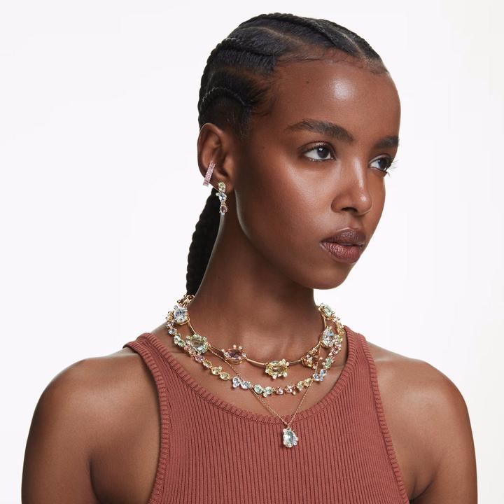 Image du produit Swarovski Gema Halskette Verschiedene Schliffe Mehrfarbig Gold (Métal Swarovski)