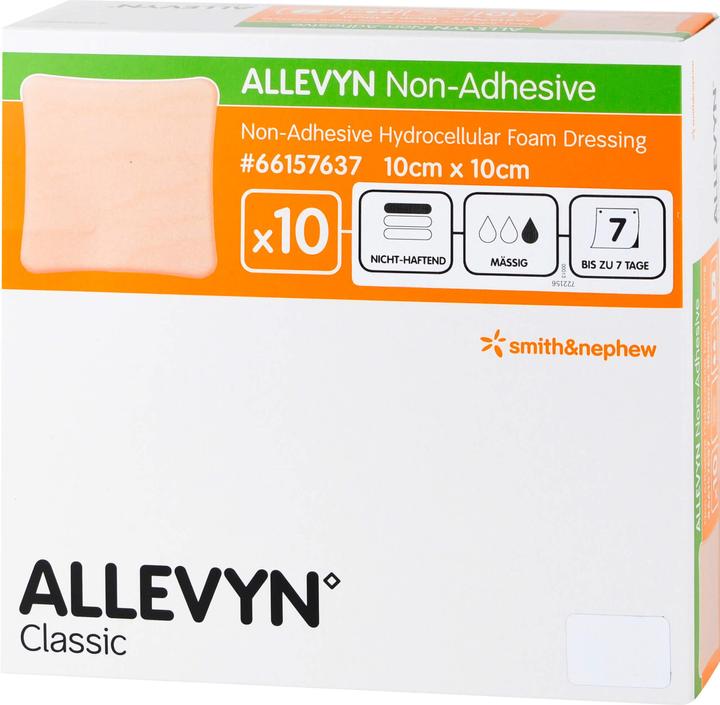 Produktbild Allevyn non Adhesive 10x10 cm Wundverband, 10 St KOM (10 x)