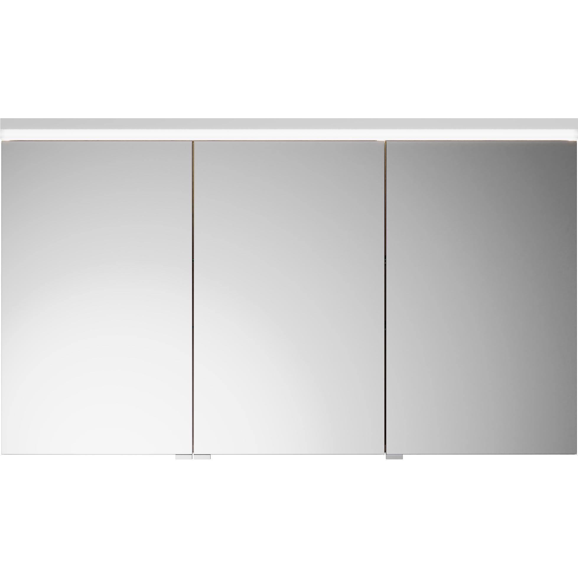 burgbad, Spiegelschrank, Lin20 Spiegelschrank LED-Beleuchtung,3 Türen, 1200x700x170mm