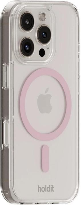 Produktbild Holdit MagSafe Case iPhone 16 Pro Rosa/Transparent (Apple iPhone 16 Pro)