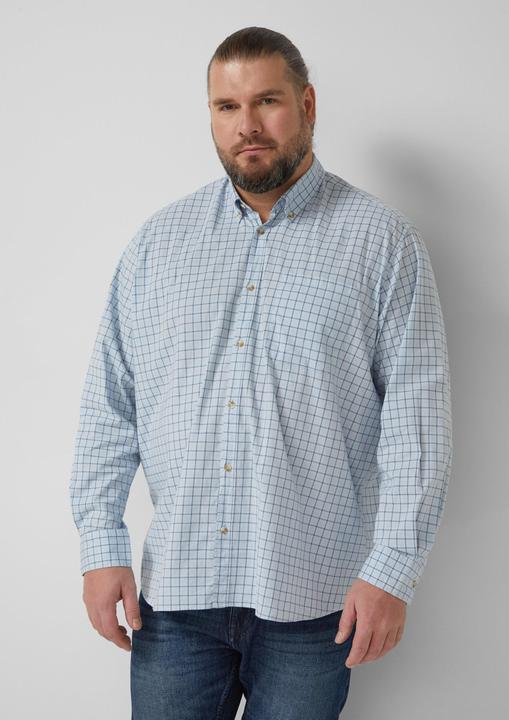 Immagine prodotto s.Oliver Hemd Regular Fit: Elastisches Button-Down-Hemd mit Karomuster (4XL)
