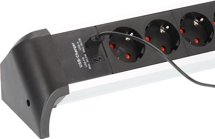 Image du produit Brennenstuhl Bâti de prises ALU-Office-Line 4x 1,8m USB (4x, USB-A, USB-C, 1.80 m)
