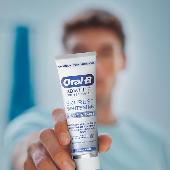 Actual product image Oral-B 3D White Express Frisches Strahlen 2x75ml (75 ml)