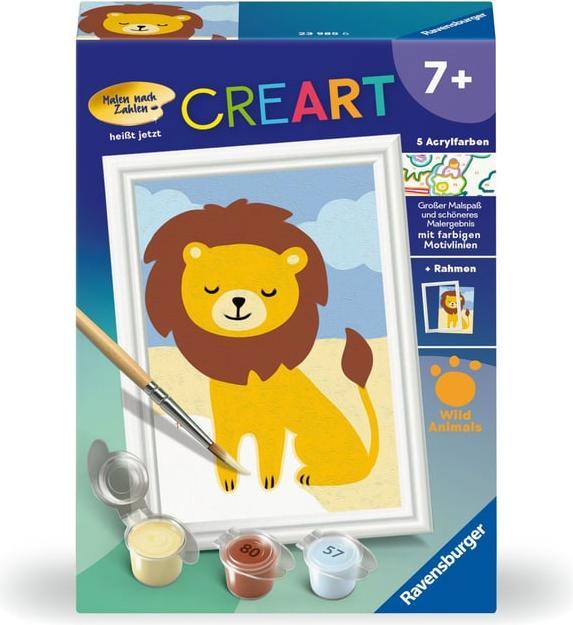 Ravensburger CreArt - Malen nach Zahlen 23985 - Kleiner Löwe - ab 7 Jahren