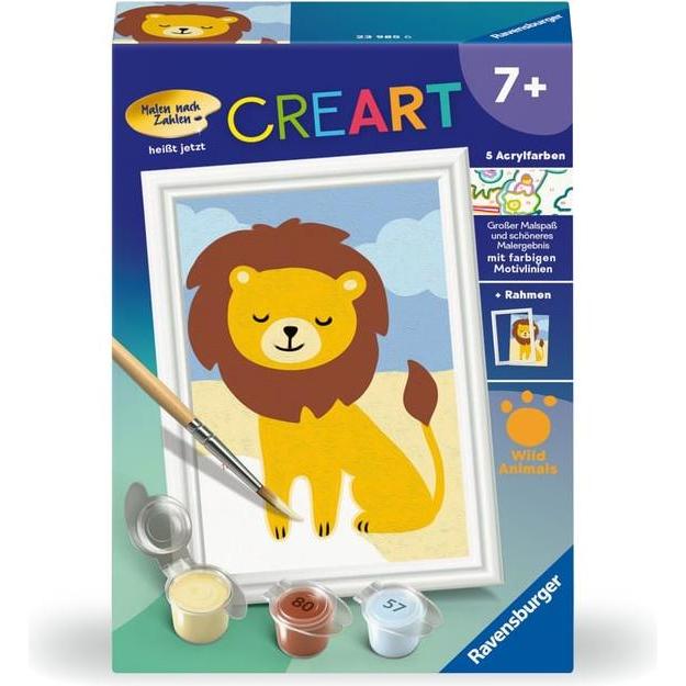 Ravensburger CreArt - Malen nach Zahlen 23985 - Kleiner Löwe - ab 7 Jahren