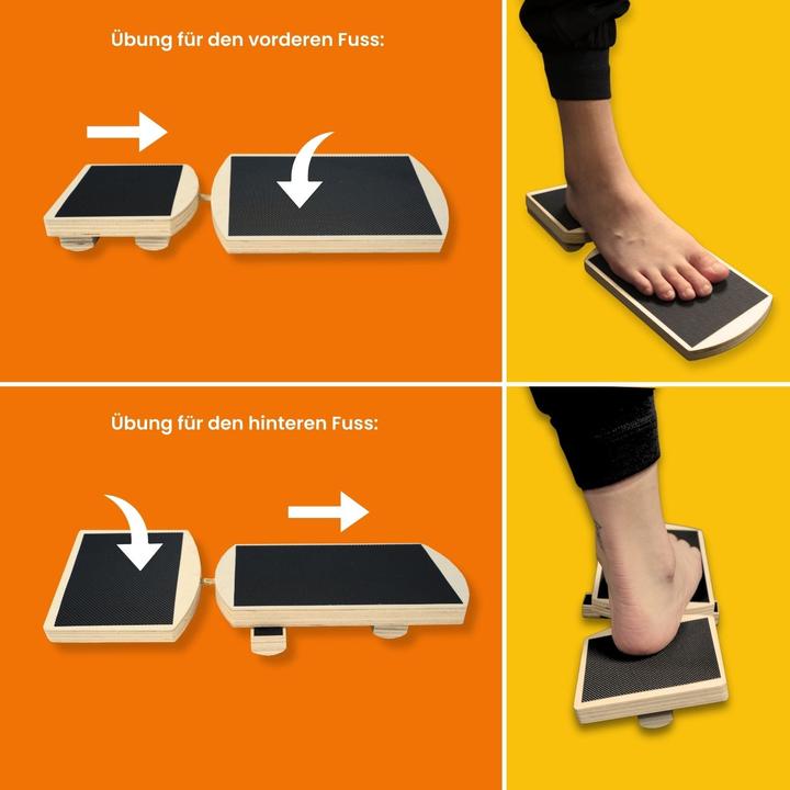 Image du produit Hermex Balance-Brett Gleichgewichts-Brett Knöchel-Trainer Holzbrett Balance Board