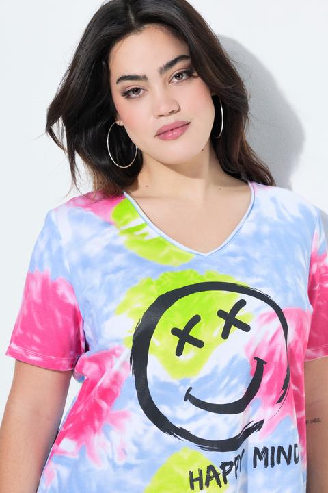 Actual product image Angel of Style T-Shirt, A-Linie, Batik-Muster, Smiley (48)