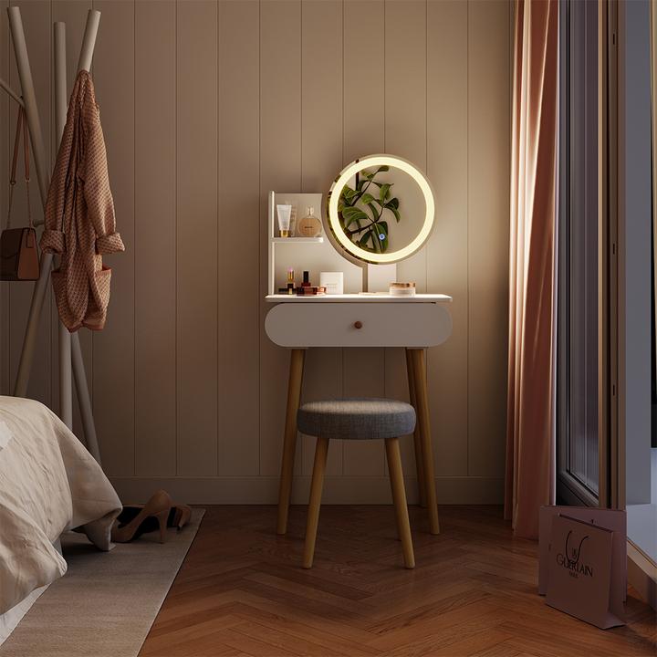 Actual product image Vicco Edda with stool (60 x 40 x 127 cm)