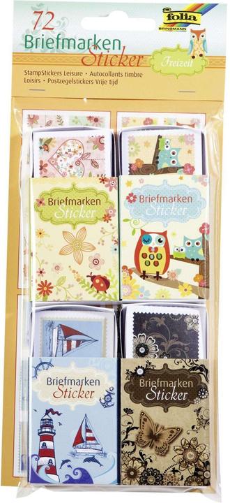 Produktbild Folia Sticker Briefmarken Freizeit (72 Sticker)