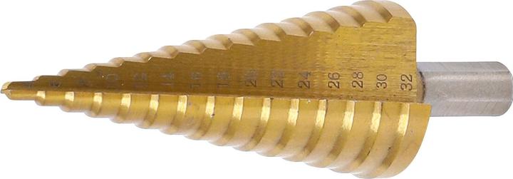 BGS Stufenbohrer (32 mm, 6 mm, 12 mm, 24 mm, 14 mm, 22 mm, 16 mm, 10 mm, 18 mm, 26 mm, 30 mm, 28 cm, 8 mm, 20 mm, 4 mm)