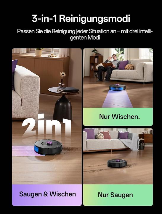Produktbild Vexilar Saug-Wischroboter W15 (10000 Pa, Wischtuch)