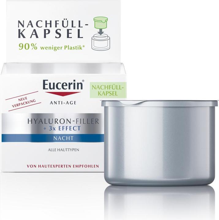 Immagine prodotto Eucerin Capsula di ricarica notturna HYALURON-FILLER + 3x EFFECT (50 ml, Crema notte)