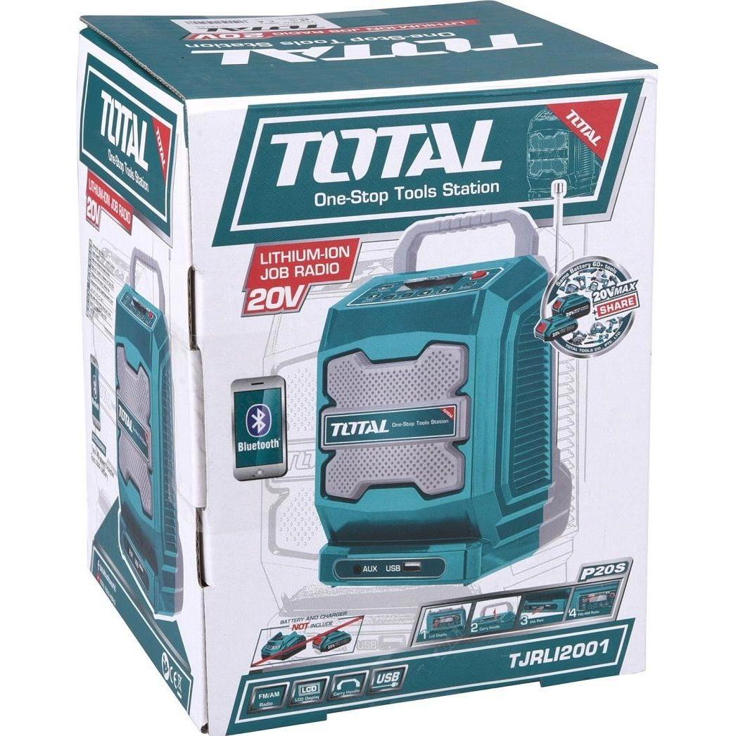 Thumbnail - Total Akku-Radio, 20V Li-Ion, 2000mAh, Industrie - ohne Akku und Ladegerät, Radio