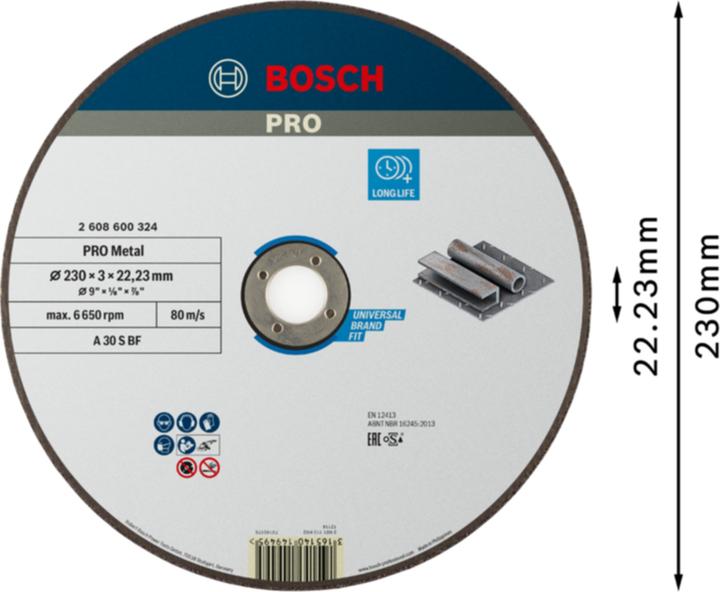 Produktbild Bosch Professional Zubehör Trennscheibe gerade Expert for Metal A 30 S BF, 230 mm, 3,0 mm