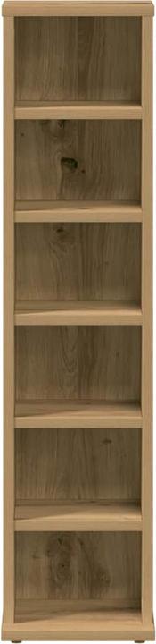 Image du produit vidaXL Étagère à CD Chêne Artisan 21x20x88 cm Matériau dérivé du bois (CD)